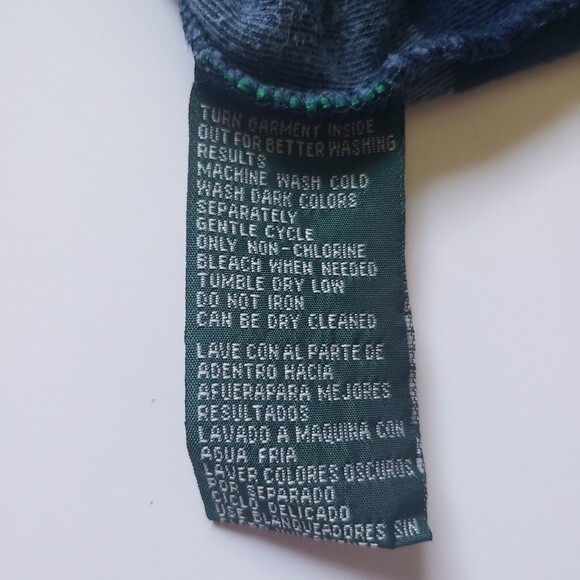 LAUREN RL Super Soft PullOver Blue Striped Hoodie - Picture 11 of 12